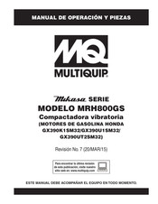 MULTIQUIP MRH800GS Manual De Operación Y Piezas