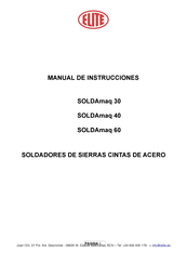 Elite SOLDAmaq 30 Manual De Instrucciones