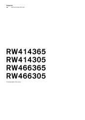 Gaggenau RW466365 Instrucciones De Uso