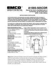 emco Wheaton Retail A1005-505CDR Instrucciones De Instalación