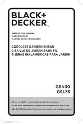 Black and Decker GSN30 Manual De Instrucciones