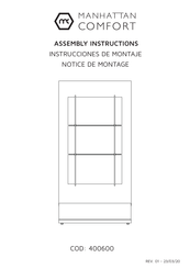 Manhattan Comfort 400600 Instrucciones De Montaje