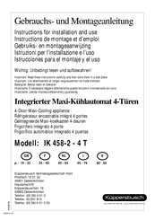 KÜPPERBUSCH IK 458-2- 4 T Instrucciones Para El Montaje Y El Uso