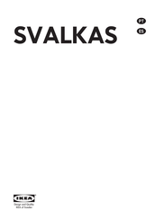 IKEA SVALKAS Manual De Instrucciones