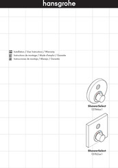 Hansgrohe ShowerSelect 15762 1 Serie Instrucciones De Montaje / Manejo / Garantía