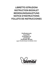 Bimar PA100 Manual De Instrucciones