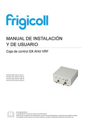 Frigicoll AHUKZ-00D Manual De Instalación Y De Usuario