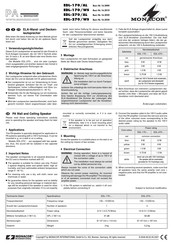 Monacor PA EDL-170/AL Guia Del Usuario