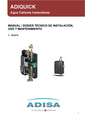 Adisa ADIQUICK Serie Manual Técnico De Instalación, Uso Y Mantenimiento