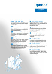 Uponor MPG Serie Manual Del Usuario