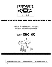 EcoWater Systems ERO 350 Serie Manual Del Usuario