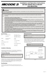 Code 3 CB7265 Serie Instrucciones De Instalacion Y Operacion