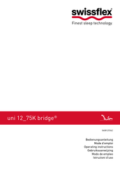 swissflex uni 12 75K bridge Modo De Empleo