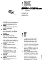 viabizzuno cubo large Instrucciones De Montaje