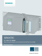 Siemens 6ES7522-1BL10-0AA0 Manual De Producto