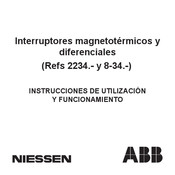 ABB NIESSEN 8-34.- Instrucciones De Utilización Y Funcionamiento