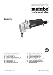 Metabo Kn 6875 Manual Original