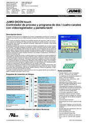 JUMO DICON touch Hoja Técnica