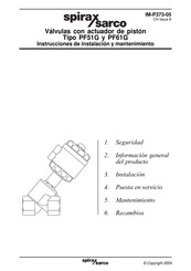 Spirax Sarco PF51G Instrucciones De Instalación Y Mantenimiento