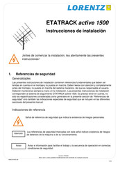 Lorentz ETATRACK active 1500 Instrucciones De Instalación