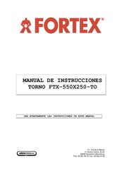 ABRATOOLS FTX-550X250-TO Manual De Instrucciones