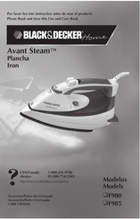 BLACK&DECKER Home vant Steam F985 Manual De Instrucciones