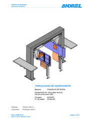 Andritz SANTAFE Instrucciones De Mantenimiento