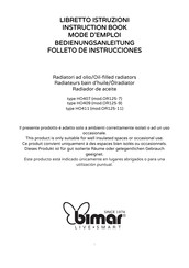 Bimar OR125-7 Folleto De Instrucciones