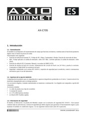 Axiomet AX-C705 Manual De Instrucciones