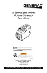 Generac iX Serie El Manual Del Propietario