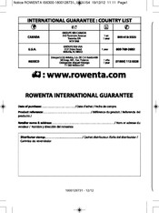 Rowenta IS6300 Manual De Instrucciones