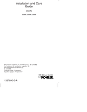 Kohler K-5289 Guía De Instalación Y Cuidado