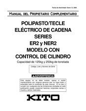 Kito ER2 Serie Manual Del Propietário