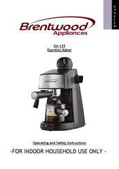 Brentwood Appliances GA-125 Instrucciones De Operación Y Seguridad