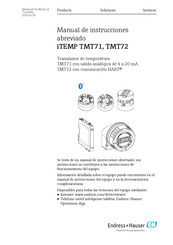 Endress+Hauser iTEMP TMT71 Manual De Instrucciones Abreviado