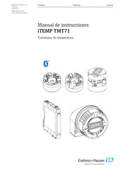 Endress+Hauser iTEMP TMT71 Manual De Instrucciones