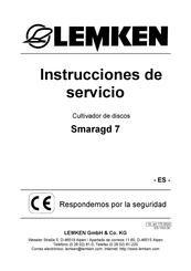 LEMKEN Smaragd 7 Instrucciones De Servicio