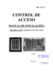 JYE CA485 Manual De Instalación