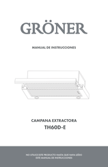 Gröner TH60D-E Manual De Instrucciones