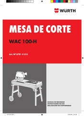 Würth WAC 100-H Instrucciones De Uso