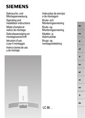 Siemens LC 86 Serie Instrucciones De Uso Y De Montaje