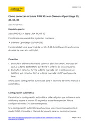 Jabra Pro 920 Mono Manual Del Usario