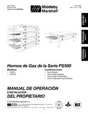 Middleby Marshall PS570S Manual De Operación