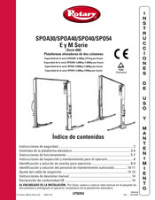 Rotary E Serie Instrucciones De Uso Y Mantenimiento