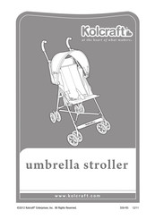 Kolcraft umbrella Manual Del Usuario