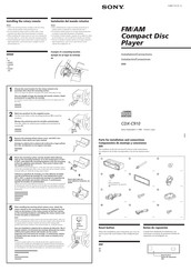 Sony CDX-C910 Instalación / Conexiones