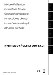 Pool Technologie HYBRIDE UV/ULTRA LOW SALT Instrucciones De Uso