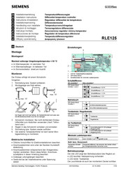 Siemens RLE125 Instrucciones De Montaje