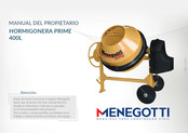 MENEGOTTI HORMIGONERA PRIME 400L Manual Del Propietário