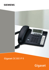 Siemens Gigaset DE380 IP R Manual Del Usuario